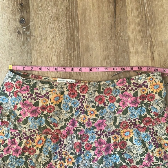 Vintage Y2K Tommy Jeans Floral Tiered Skirt Juniors Sz 17 - Picture 7 of 8